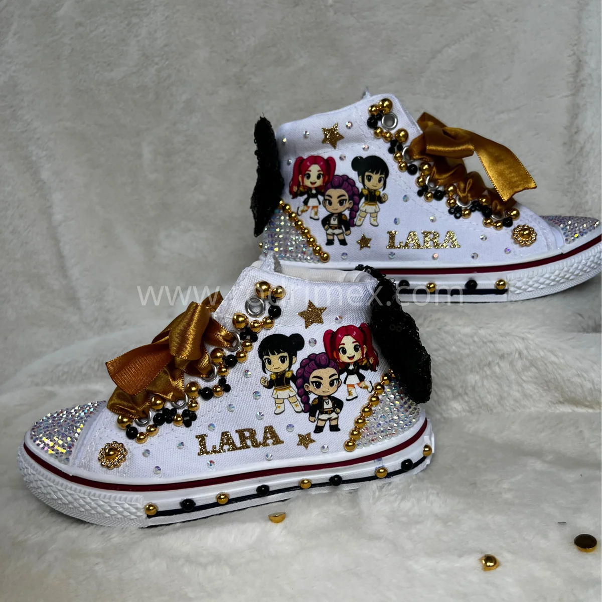 ZAPATILLAS DE LAS GUERRERAS K-POP GOLDEN