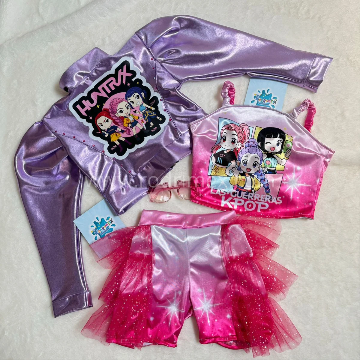 MEGA COMBO GLITTER HUNTRIX - ROSA CHICLE